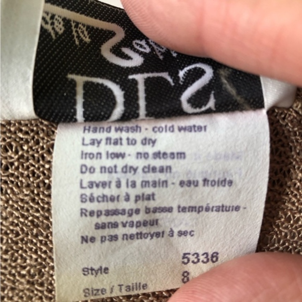Vintage DLS de‎ la Salonniere Skirt and Top Women's Size 8 Knit Modest - Picture 10 of 16